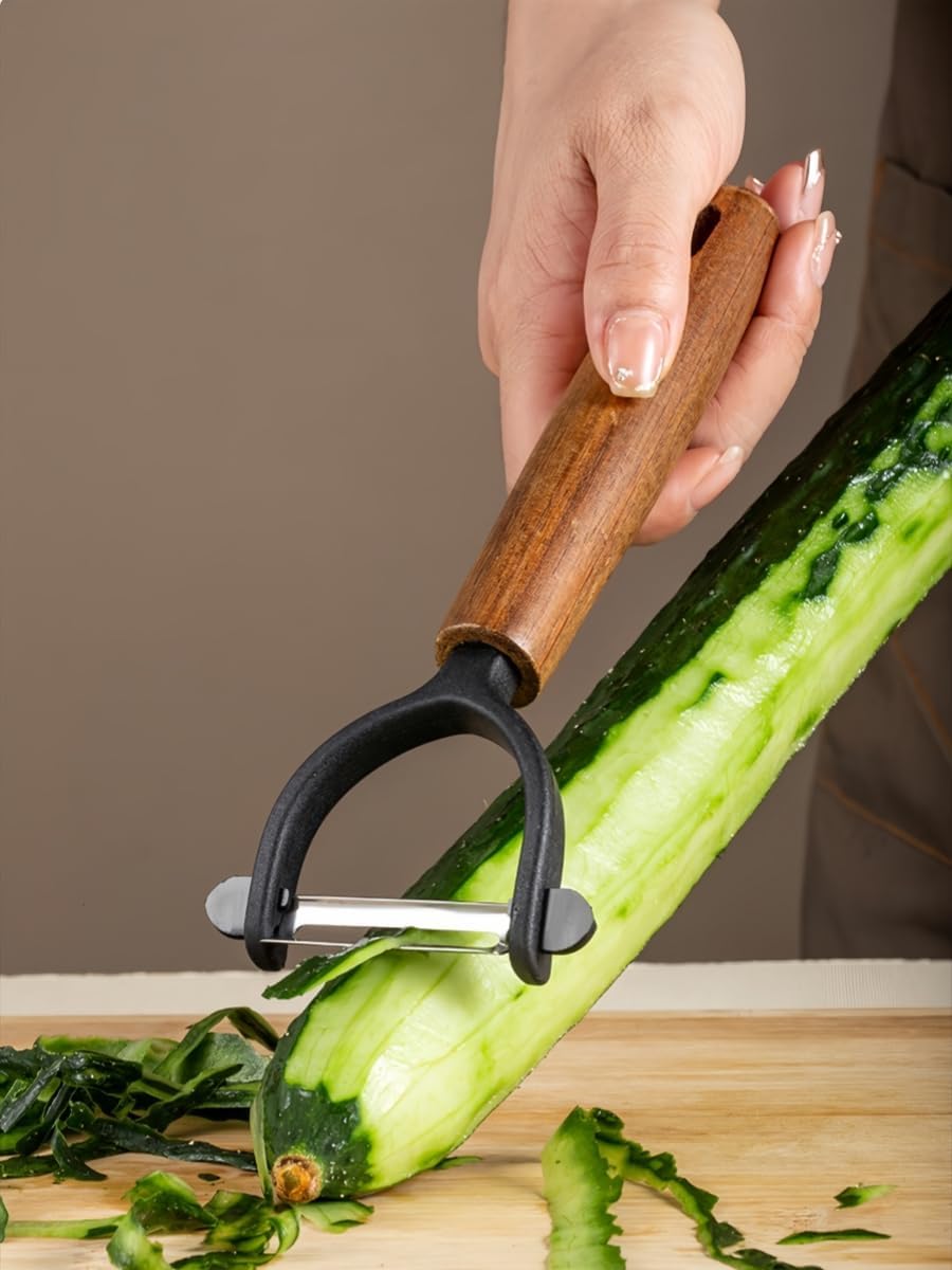 Vegetable Peeler For Kitchen, Premium Stainless Steel Swivel blade Peeler With Blemish remover For Home Cooks and Chefs (P Peeler)