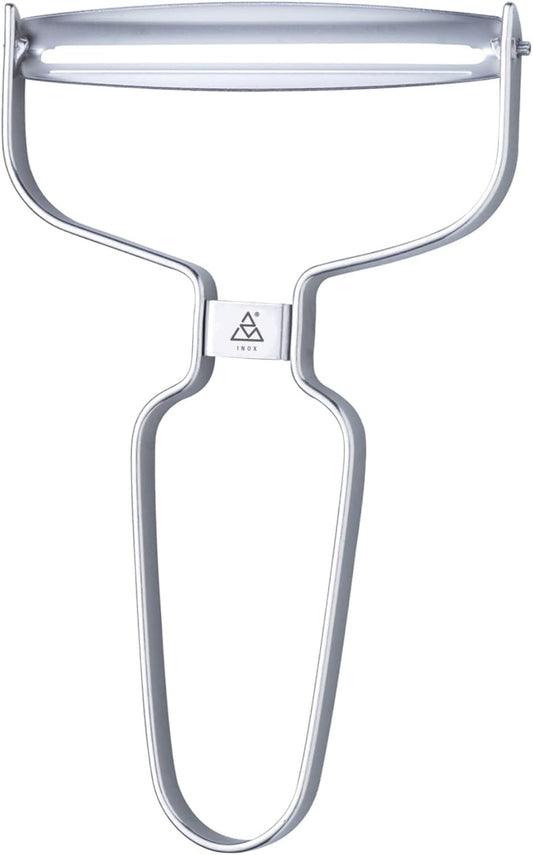 Y-Peeler - 3.5 in (90 mm) - Stainless Steel Horizontal Straight Blade - Peeler for Hard-Skinned Fruits & Vegetables - Ergonomic Handle - Dishwasher Safe - Made in Germany