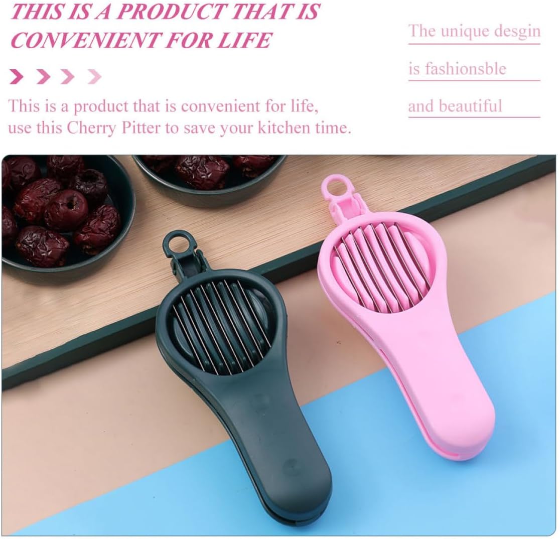 Manual Cherry Pitter and Portable Red Date Slicer Metal Fruit Core Remover Tool for Kitchen Multi-use Fruit Corer and Pitting Tool Suitable for Cherry, and Jujube