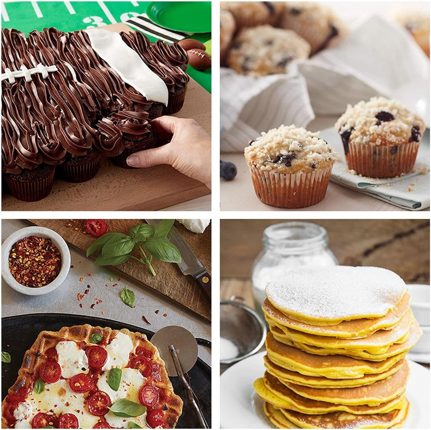 Stainless Steel Pancake Batter Dispenser,Funnel Cupcake Dispenser,Pancake Batter Dispenser Handheld Stainless Steel Pancake Pourer for Baking Cupcakes Muffins
