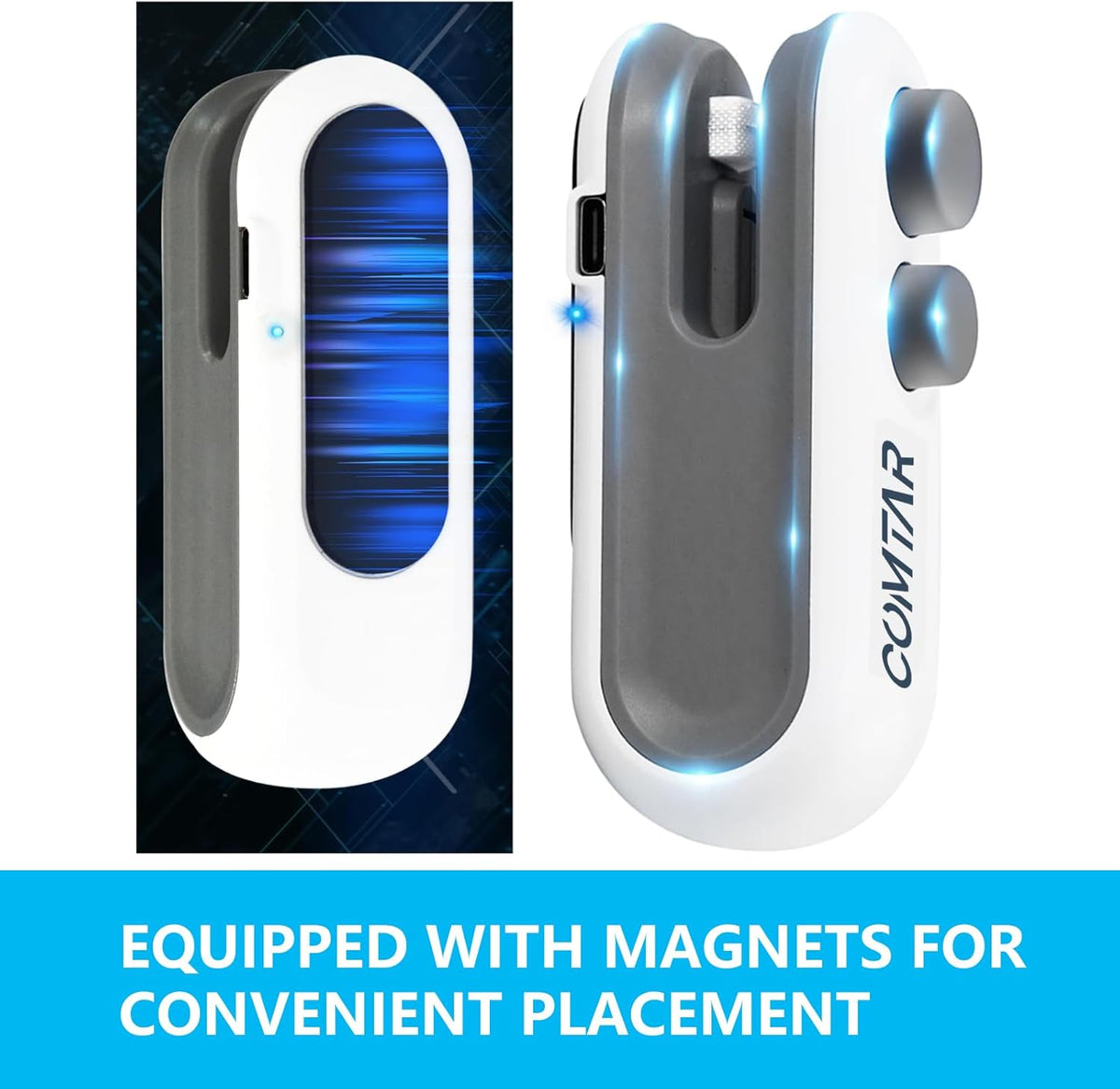Mini Bag Sealer with Cutter & Magnet,Rechargeable Snack Bag Sealer | Portable Handheld Chip Bag Sealer,2 IN 1 Sealer & Cutter，Rechargeable Sealer Machine，Portable Heat Sealer