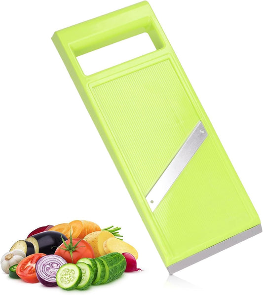 Vegetable Slicer, Handheld Slicer Stainless Steel Mandoline French Fry Cutter Manual Slicer for Kitchen Handheld Slicer for Food Vegetables French Fry Slicer and Cutter Potato Slicer for Chips