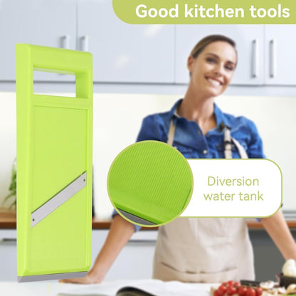 Vegetable Slicer, Handheld Slicer Stainless Steel Mandoline French Fry Cutter Manual Slicer for Kitchen Handheld Slicer for Food Vegetables French Fry Slicer and Cutter Potato Slicer for Chips