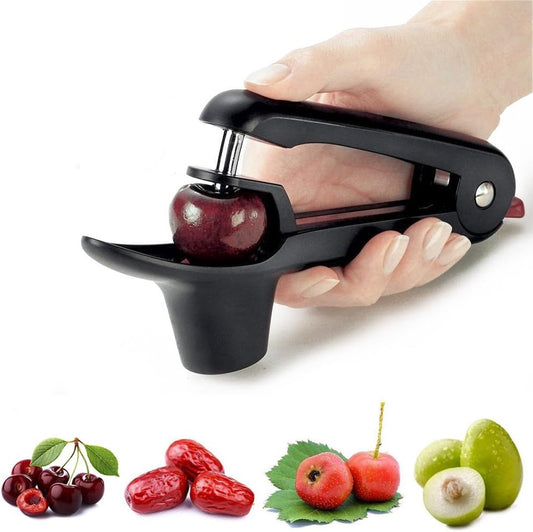 Cherry Pitter Tool And Olive Pitter Remover Stoner Manual Kitchen Gadget Black