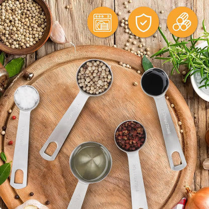 1 Teaspoon(5 mL | 5 cc | 1 Tsp | 1/3 Tablespoon) Stainless Steel Single Measuring Spoon, Easy to Use and Easy to Wash Metal Measuring Spoons Kitchen Gadgets for Cooking & Baking