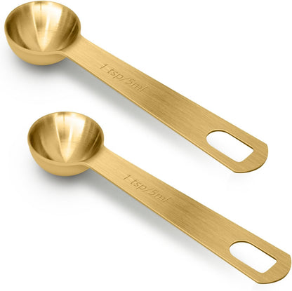 1 Teaspoon(5 mL | 5 cc | 1 Tsp | 1/3 Tablespoon) Stainless Steel Single Measuring Spoon, Easy to Use and Easy to Wash Metal Measuring Spoons Kitchen Gadgets for Cooking & Baking