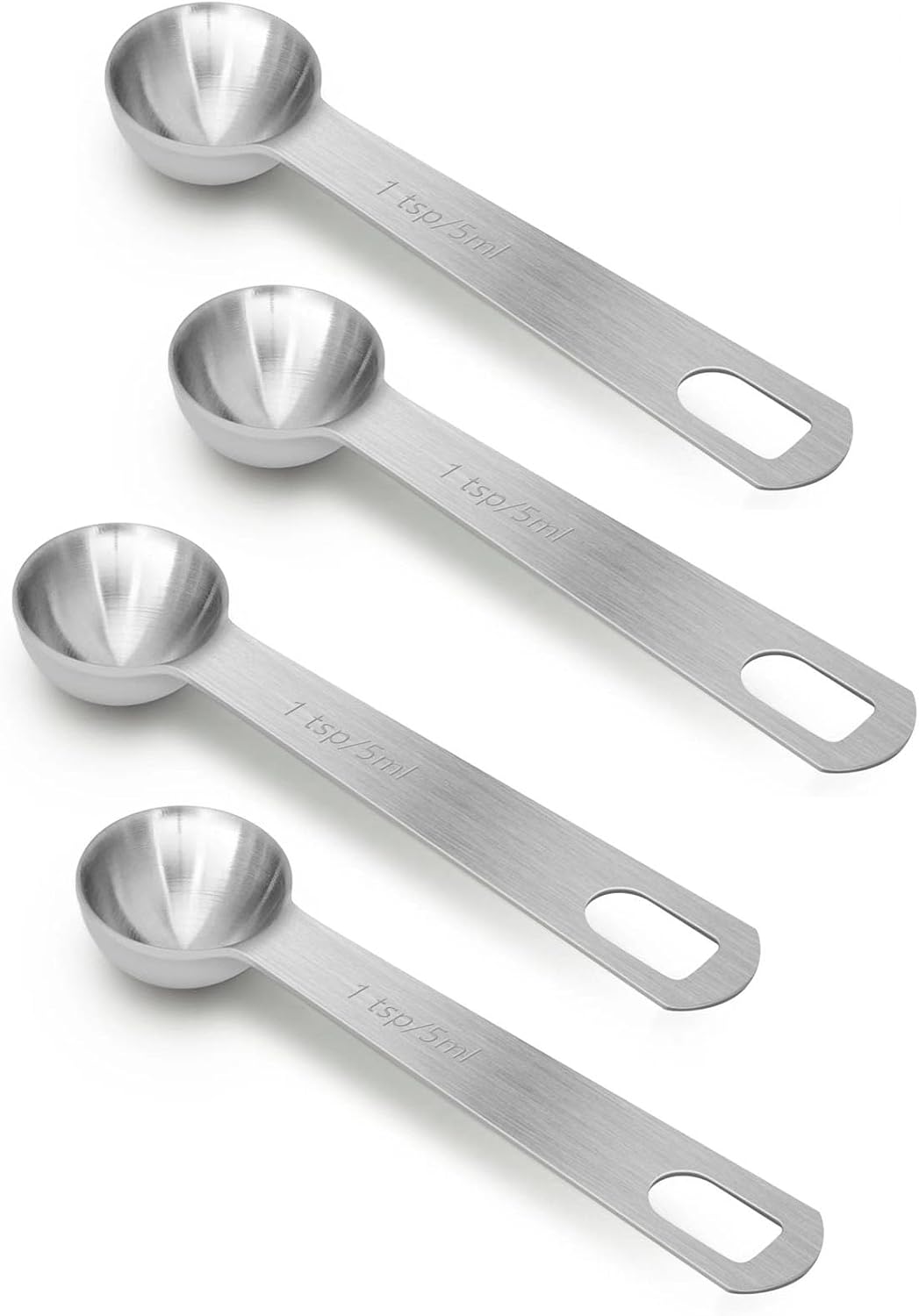 1 Teaspoon(5 mL | 5 cc | 1 Tsp | 1/3 Tablespoon) Stainless Steel Single Measuring Spoon, Easy to Use and Easy to Wash Metal Measuring Spoons Kitchen Gadgets for Cooking & Baking