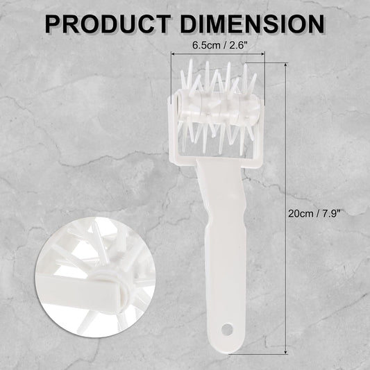 Pizza Dough Docker Roller Plastic Pastry Bubble Docker Roller with Spikes Pizza Oven Accessories for Home and Commercial Pizza Cookie Pie Pastry Bread (20cm/ 7.9")