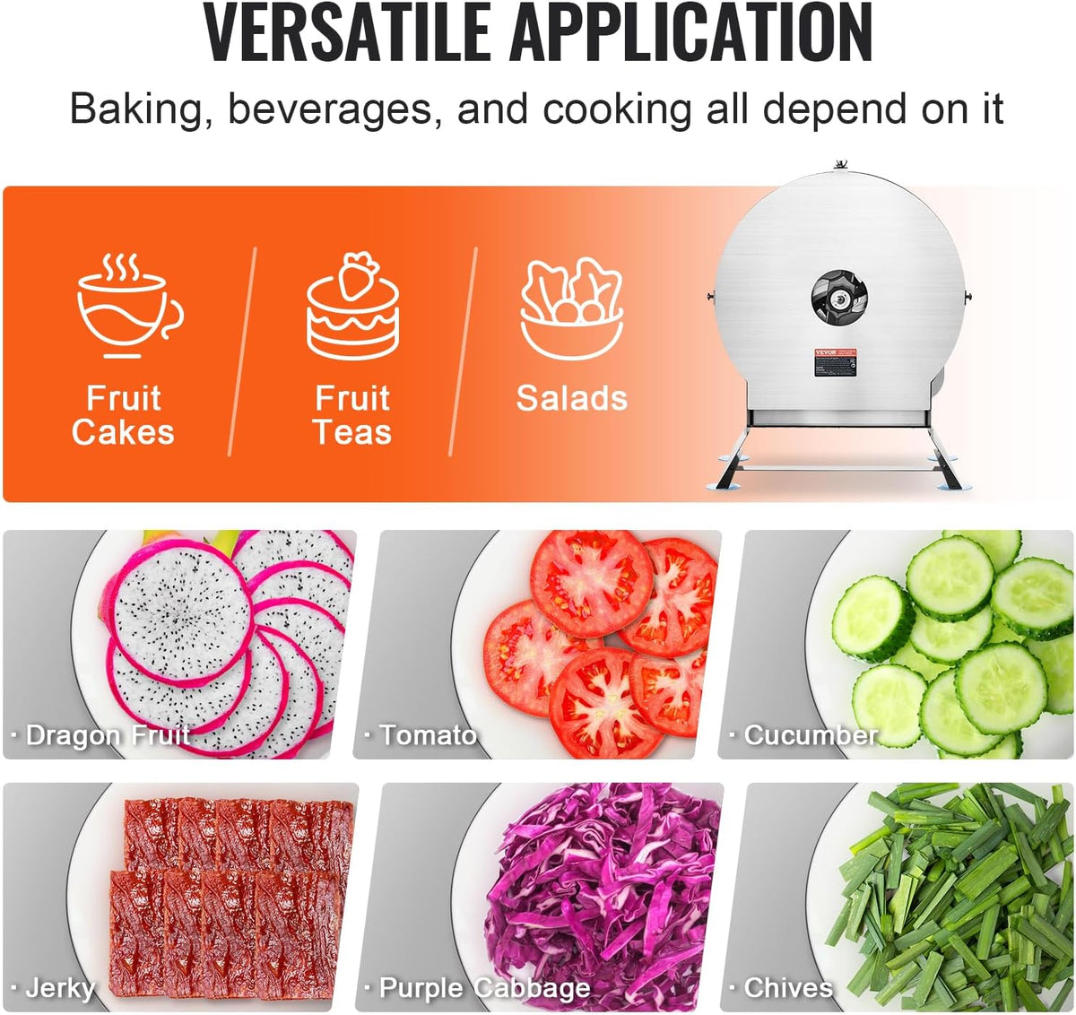 Manual Vegetable Fruit Slicer, 0-0.5"/0-12mm Thickness Adjustable Commercial Slicer Machine, Stainless Steel Food Cutter Slicing Machine with 2 Spare Blades, for Potato, Cucumber, Lemon, Tomato