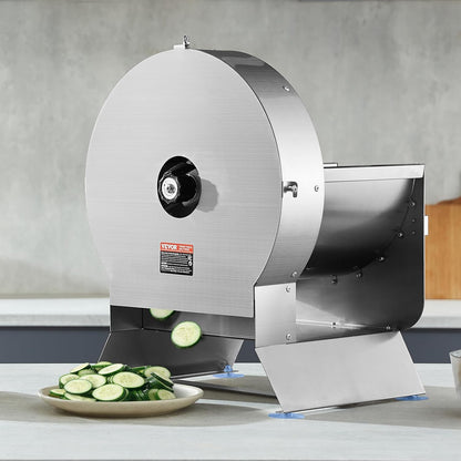 Manual Vegetable Fruit Slicer, 0-0.5"/0-12mm Thickness Adjustable Commercial Slicer Machine, Stainless Steel Food Cutter Slicing Machine with 2 Spare Blades, for Potato, Cucumber, Lemon, Tomato