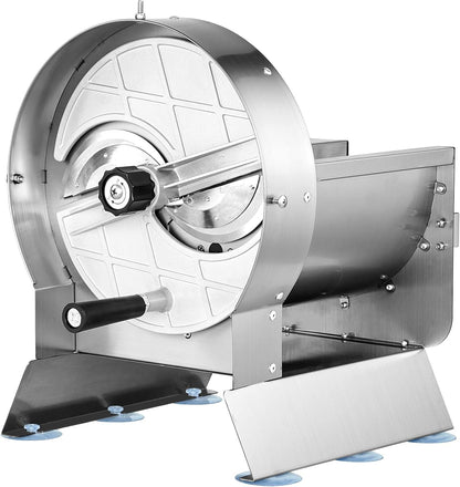 Manual Vegetable Fruit Slicer, 0-0.5"/0-12mm Thickness Adjustable Commercial Slicer Machine, Stainless Steel Food Cutter Slicing Machine with 2 Spare Blades, for Potato, Cucumber, Lemon, Tomato