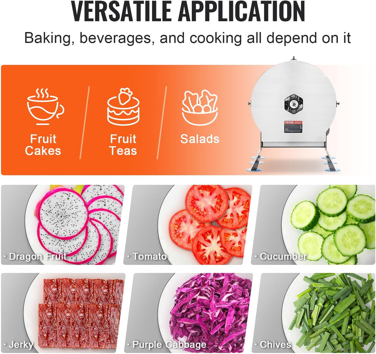 Manual Vegetable Fruit Slicer, 0-0.5"/0-12mm Thickness Adjustable Commercial Slicer Machine, Stainless Steel Food Cutter Slicing Machine with 2 Spare Blades, for Potato, Cucumber, Lemon, Tomato