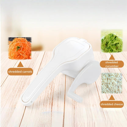 Hand-Crank Cheese Grater, Manual 304 Stainless Steel Grinder | Cheese Grinder for Cooking & Baking, Manual Cheese Shredder for Parmesan, Cheddar, Chocolate & Vegetables