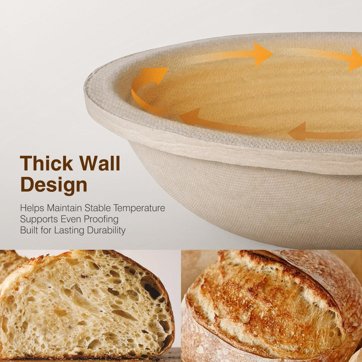 BAVIFY Sourdough Starter Kit, Banneton Bread Proofing Baskets Set