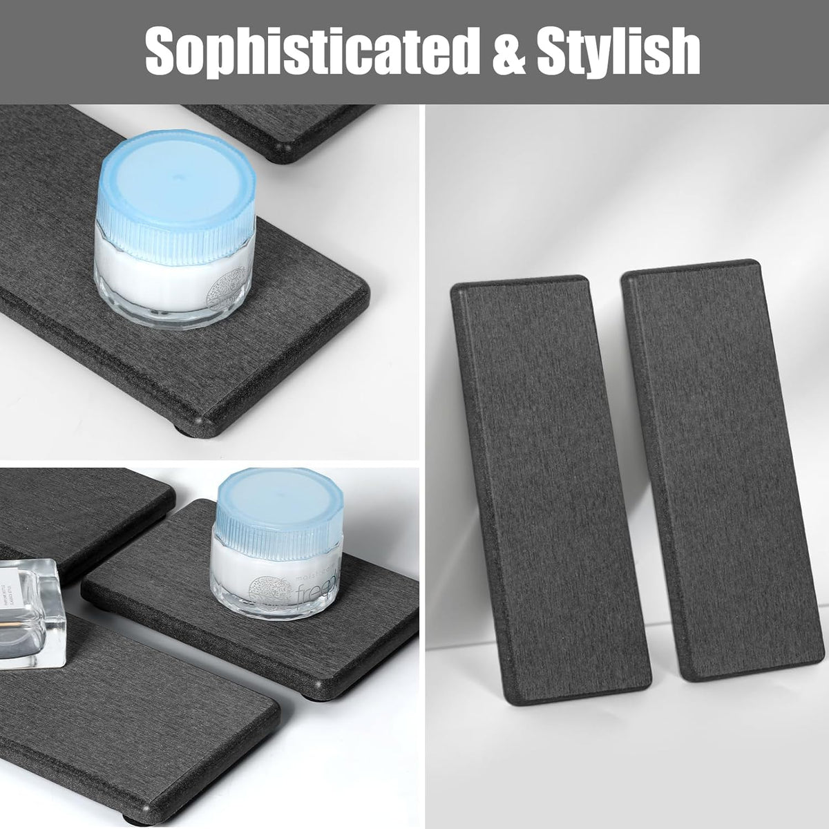 Quick Dry Sink Caddy Kitchen Sink Organizer, Water Absorbing Stone Tray for Sink, Stone Drying Tray, Diatomite Faucet Mat & Protector, Dispenser Sponge Holder, Stone Soap Tray for Bathroom Counter