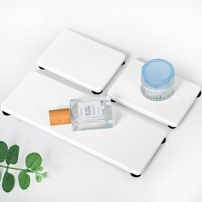 Quick Dry Sink Caddy Kitchen Sink Organizer, Water Absorbing Stone Tray for Sink, Stone Drying Tray, Diatomite Faucet Mat & Protector, Dispenser Sponge Holder, Stone Soap Tray for Bathroom Counter