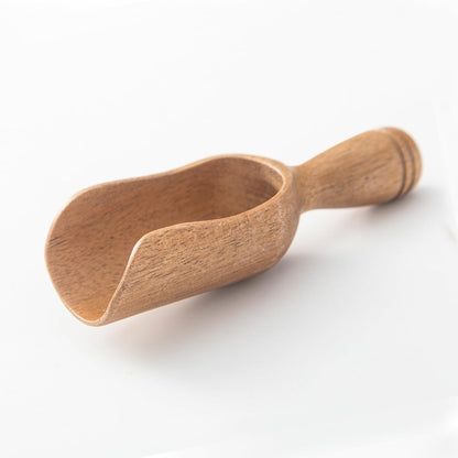 Wooden Scoops for Canisters Wooden Scoop for Jars Acacia 4.5″ Mini Scoop for Ground Coffee bath Scooper salt Laundry Scoop Measuring Spoon Shovel -Multipurpose