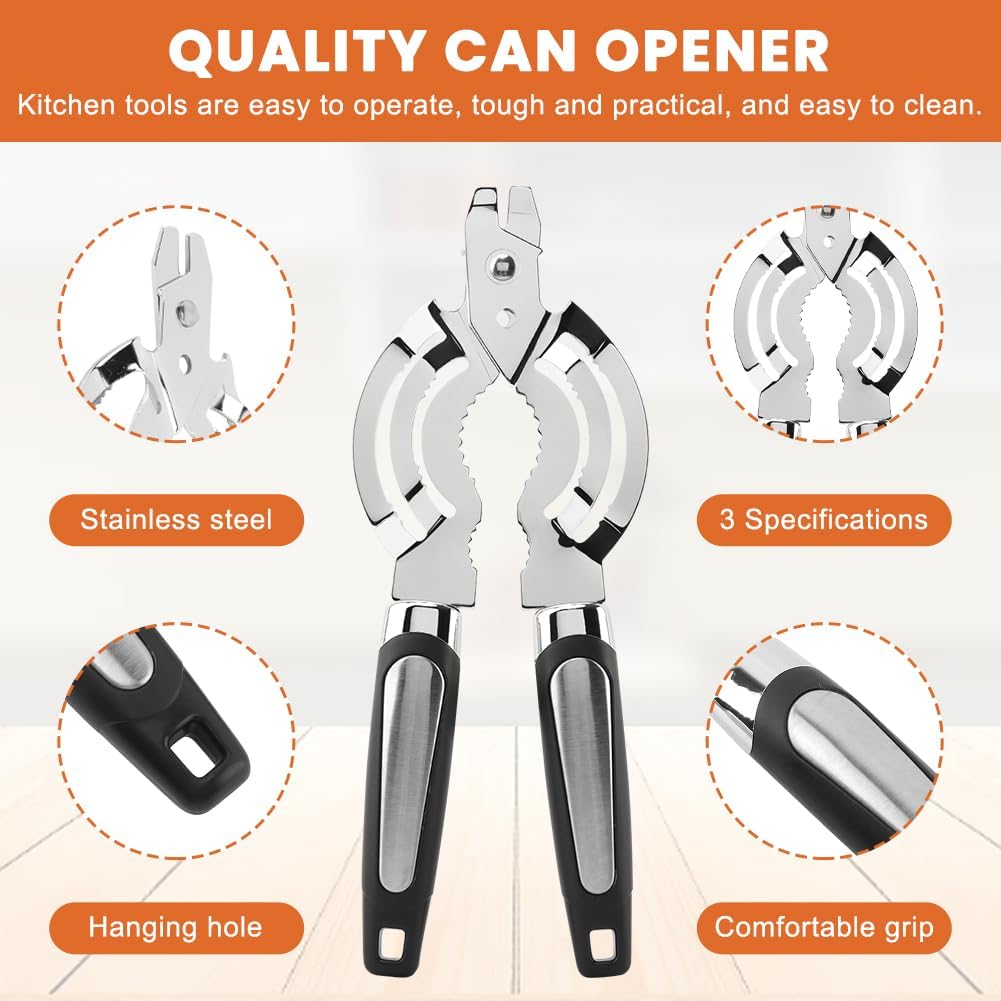 Jar Opener, Adjustable Stainless Steel Jar Lid Opener Tool
