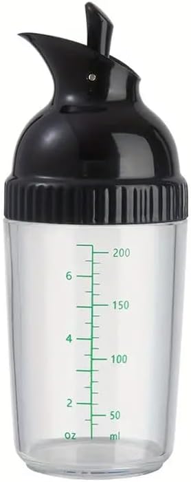 Salad Dressing Shaker Container, Pour Spout, LeakprooF, Dishwasher Safe, Homemade Oil and Vinegar Salad Dressing Bottle Mixer Dispenser (Green)