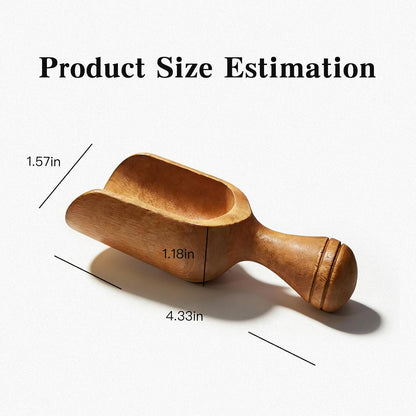 Wooden Coffee Scoop Set, Coffee Bean Scoop & Scoops for Jars, Multipurpose Spoon for Ground Coffee, Tea & Kitchen Dry Goods,4 Pack