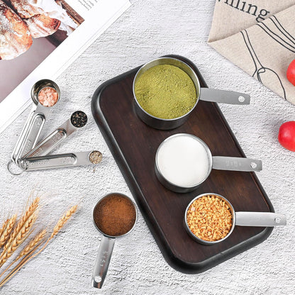 Measuring Cups and Spoons Set, 8 Piece