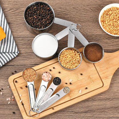 Measuring Cups and Spoons Set, 8 Piece