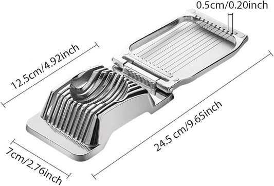 Egg Slicer for Hard Boiled Eggs Aluminum Wire Cutter | Stainless steel wire slicer for strawberries, mushrooms and soft foods, even cuts for salads, sandwiches and meal prep