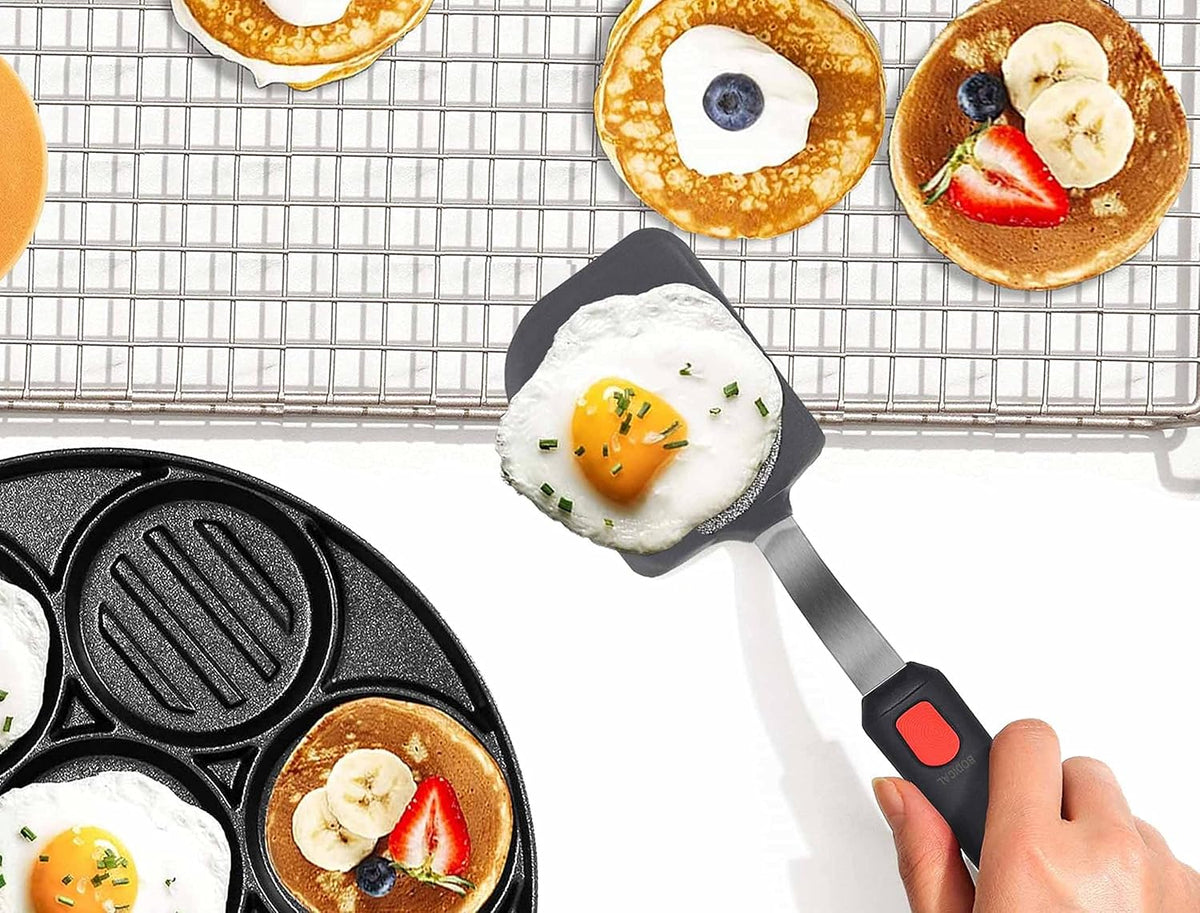 Mixed 5 Piece Silicone Spatula Set,No-Melt Handle and Blade