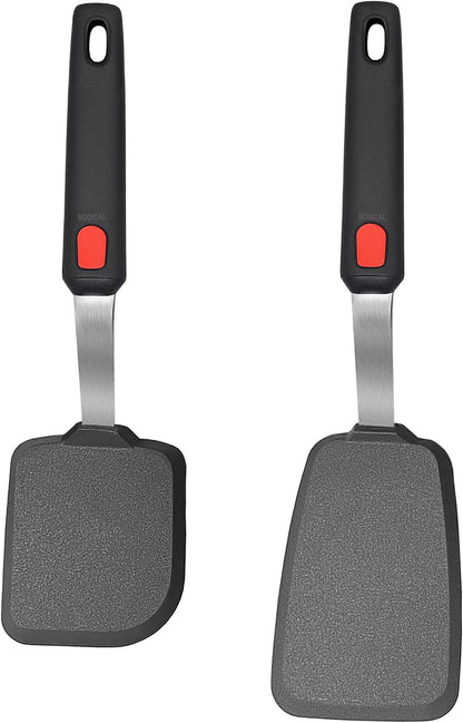 Mixed 5 Piece Silicone Spatula Set,No-Melt Handle and Blade