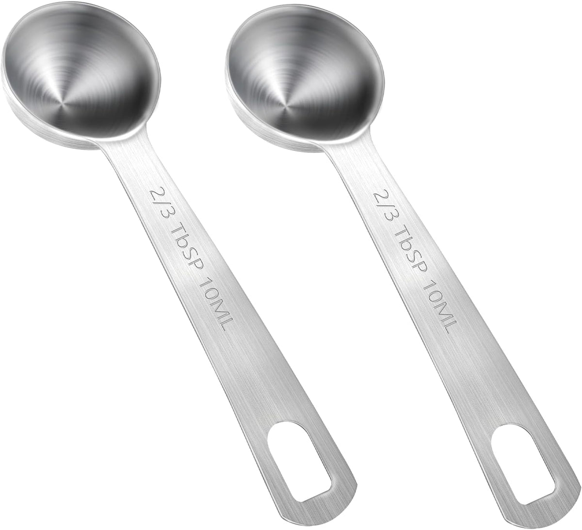 Measuring Spoons, 2 Pcs Stainless Steel Tablespoon 3.75ML / 3/4 TSP, Small Metal Teaspoons for Measuring Dry and Liquid Ingredients