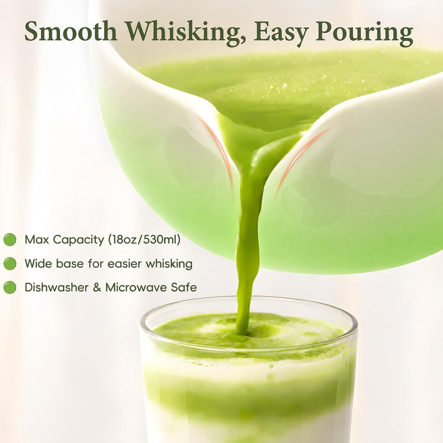 Matcha Whisk Set, Ceramic Matcha Set Includes Bowl & Holder, Bamboo Whisk (Chasen), Scoop, Spoon and Sifter, 6Pcs Matcha Kit Covers Everything Needed for Making Matcha (Blue)