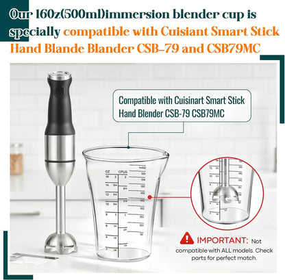 16oz Blender Measuring Cup Compatible with Cuisinart CSB-79 CSB79MC