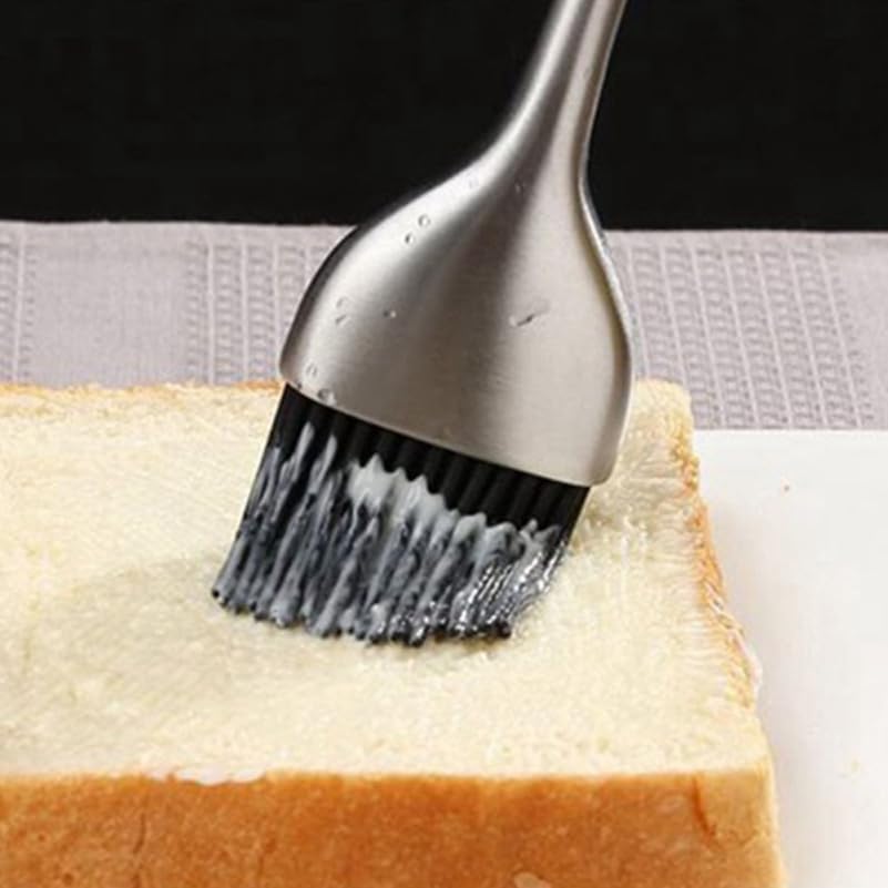 4pcs Silicone Basting Brush Heads Pastry Brush Refills Grill Replacement Heads for Bbq Baking Oil Sauce and Marinade Application Universal Fit for Most Handles