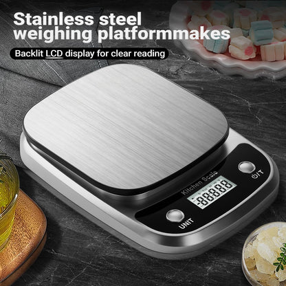 Food Kitchen Scale Digital Weight Grams and Oz 10kg/1g