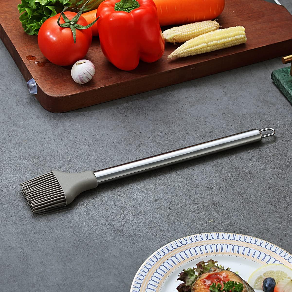 Basting Brush, Non-stick Silicone Kitchen Brush For Cooking, Barbeque Brush, Pastry Brush, BBQ Brush, Dishwasher Safe, Easy to Clean
