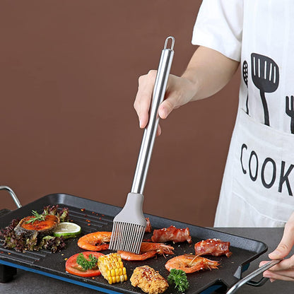 Basting Brush, Non-stick Silicone Kitchen Brush For Cooking, Barbeque Brush, Pastry Brush, BBQ Brush, Dishwasher Safe, Easy to Clean
