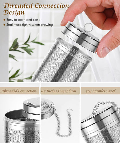 Large Tea Infuser 304 Steel Fine Mesh for Teapots & Mugs