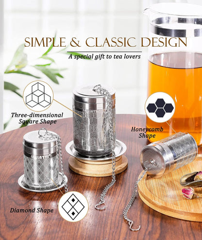 Large Tea Infuser 304 Steel Fine Mesh for Teapots & Mugs