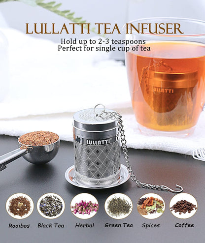 Large Tea Infuser 304 Steel Fine Mesh for Teapots & Mugs