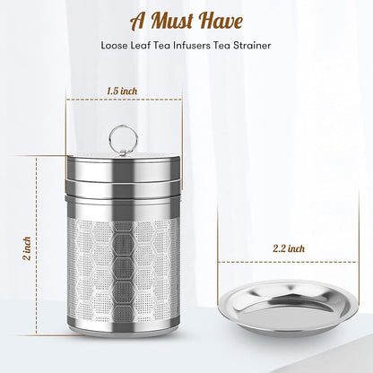 Large Tea Infuser 304 Steel Fine Mesh for Teapots & Mugs