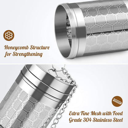 Large Tea Infuser 304 Steel Fine Mesh for Teapots & Mugs
