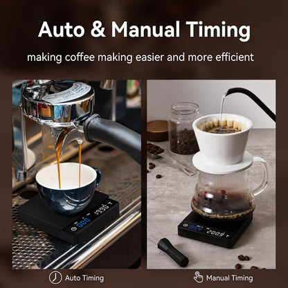 Coffee Scale 0.1g Timer Flow Rate Ratio USB-C