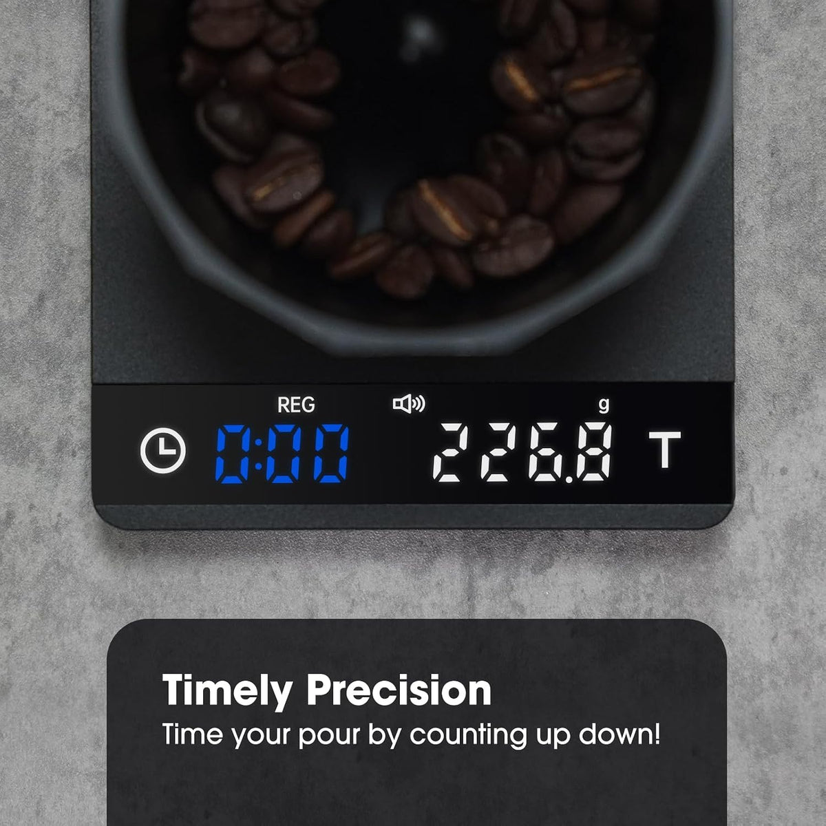 Coffee Scale 0.1g Timer Flow Rate Ratio USB-C