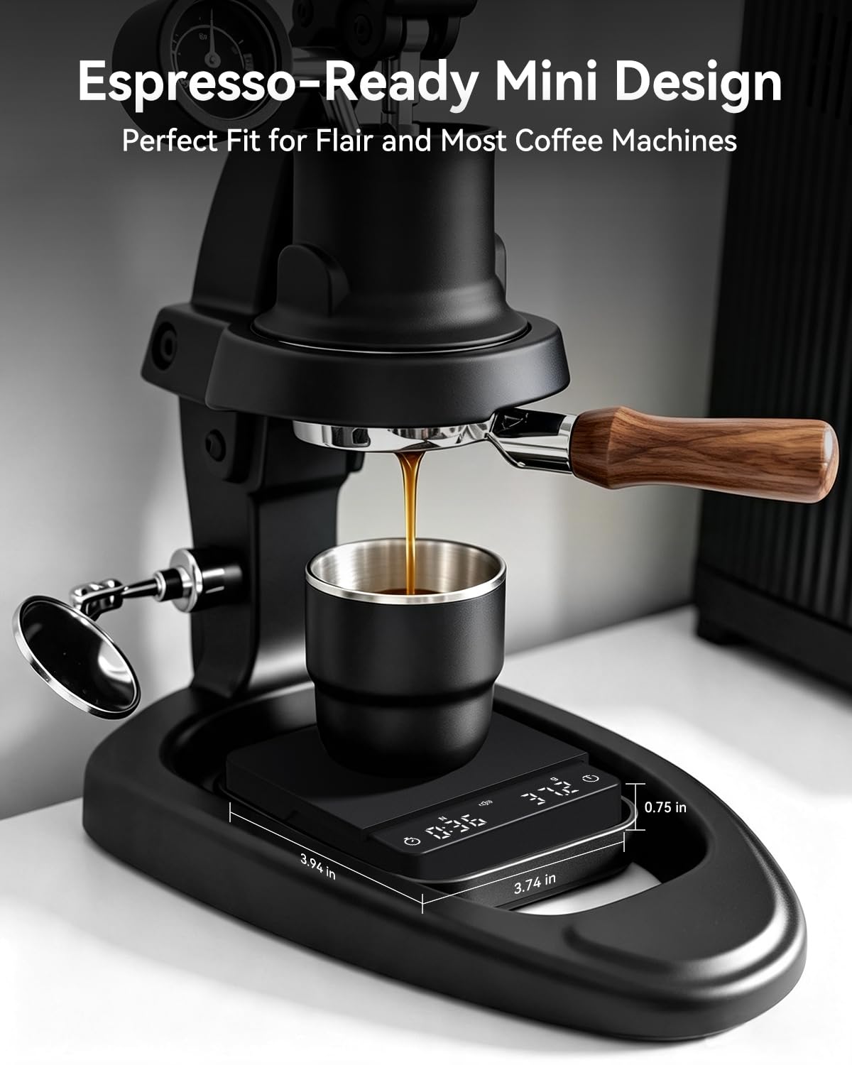 Coffee Scale 0.1g Timer Flow Rate Ratio USB-C