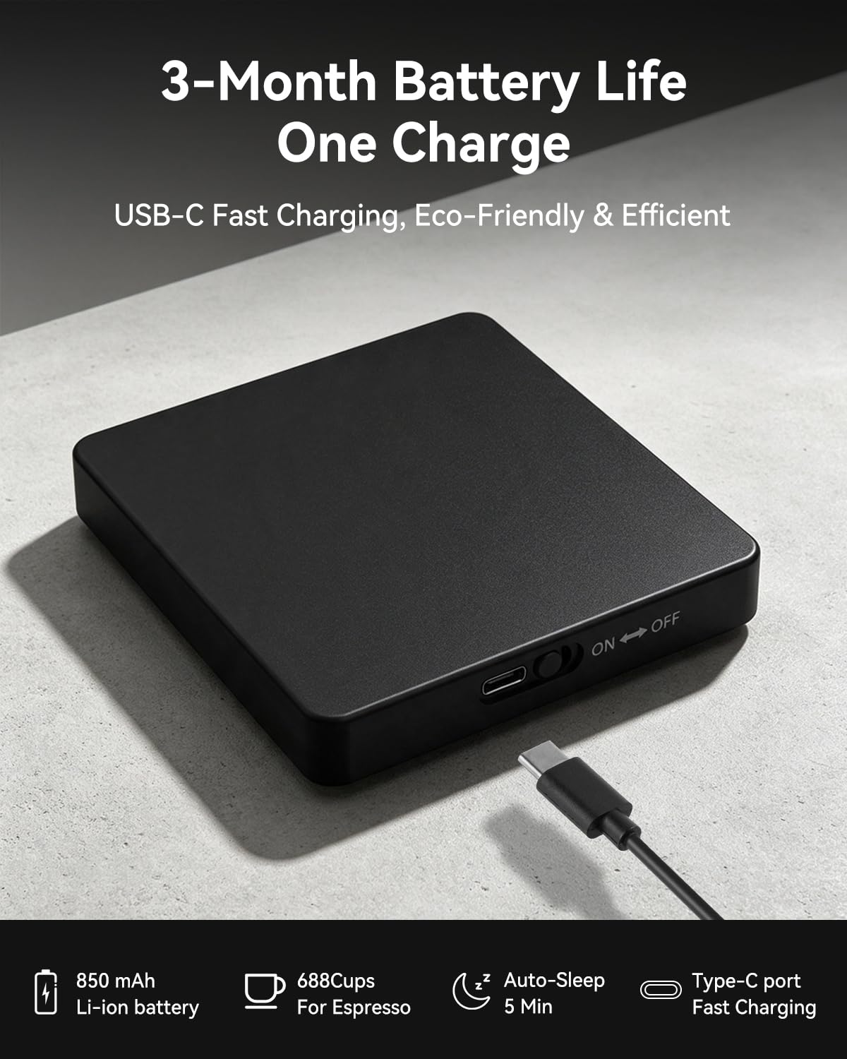 Coffee Scale 0.1g Timer Flow Rate Ratio USB-C