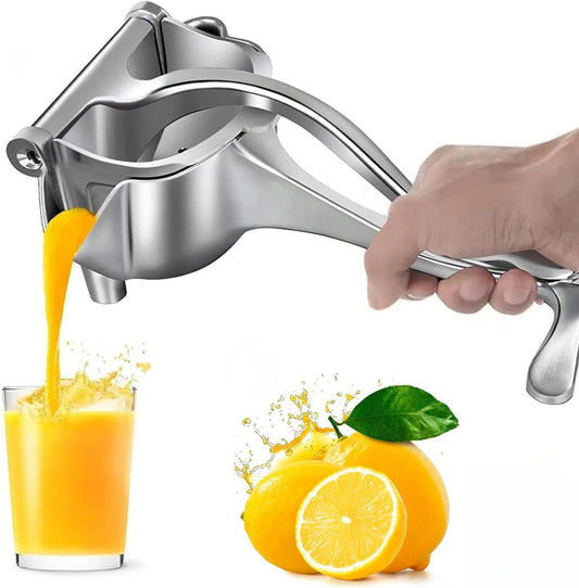 Manual Fruit Juicer Aluminum Alloy Manual Juicer Lemon Squeezer Hand Press Manual Juice Extractor Machine Lemon Press Squeezer Portable Manual Juicer Orange Simple Extractor Tool