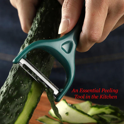 Sugar Cane & Pineapple Peeler, Paring Knife & Fruit Cutter, Stainless Steel Blade, Brown Plastic Handle
