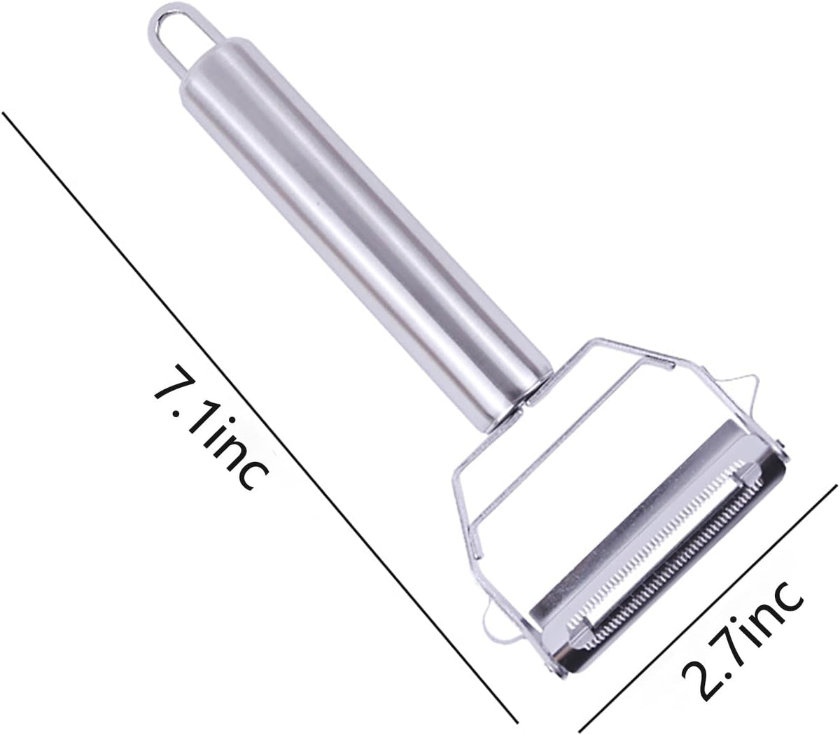 Julienne Peeler Stainless Steel Vegetable Peeler,for Potato Carrot Melon Apple Vegetable Cutter Slicer,with Cleaning Brush
