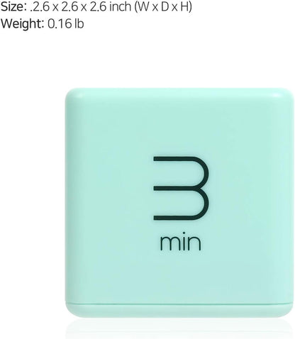 Cube Timer (Mint), Flip Timer Productivity Timer, Time Management, Block Timer Kids Cube Timer Kitchen Timer Desk Timer for Studying Workout Classroom 1, 3, 5, 10 min Timer Setting