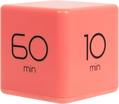 Cube Timer (Mint), Flip Timer Productivity Timer, Time Management, Block Timer Kids Cube Timer Kitchen Timer Desk Timer for Studying Workout Classroom 1, 3, 5, 10 min Timer Setting